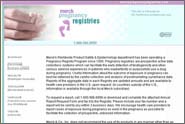 pregnancy registry site design